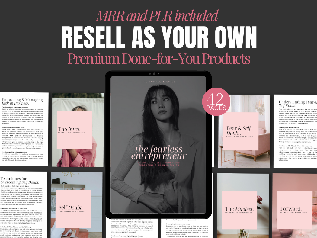 The Fearless Entrepreneur eBook with Images