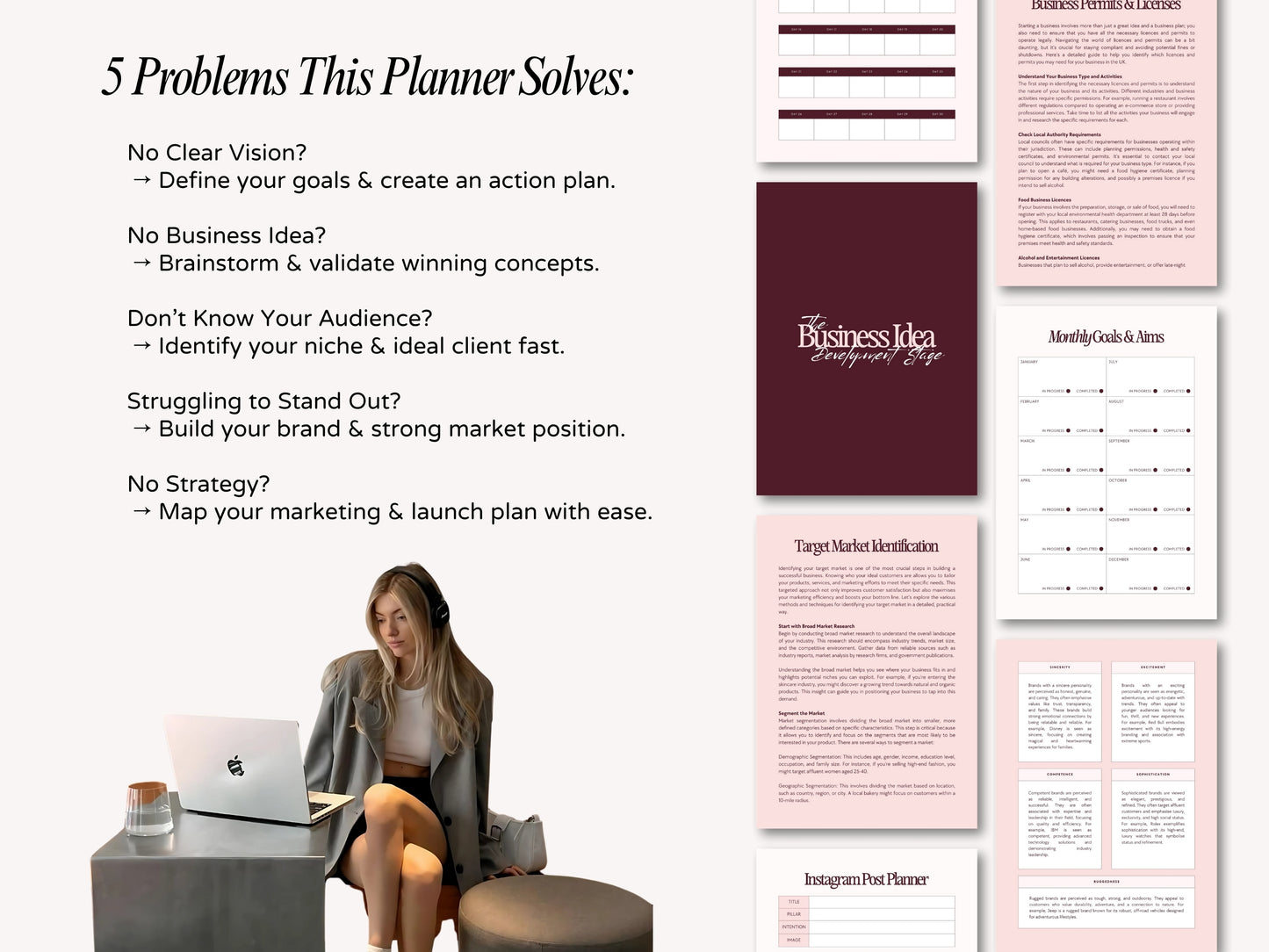 Start-Up Business Planner & Workbook (140 Pages)