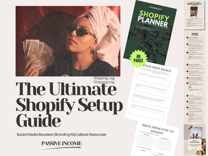 Ultimate Shopify Planner & Checklist: Step-by-Step Guide to Launch Your Digital Product Store