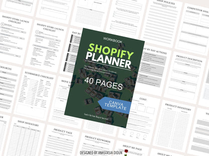 Ultimate Shopify Planner & Checklist: Step-by-Step Guide to Launch Your Digital Product Store