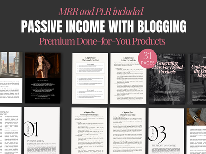 Generate Passive Income With Blogging