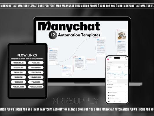 Manychat Automation Flows w/ PLR & MRR!