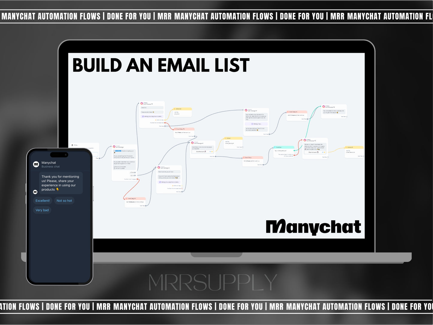 Manychat Automation Flows w/ PLR & MRR!