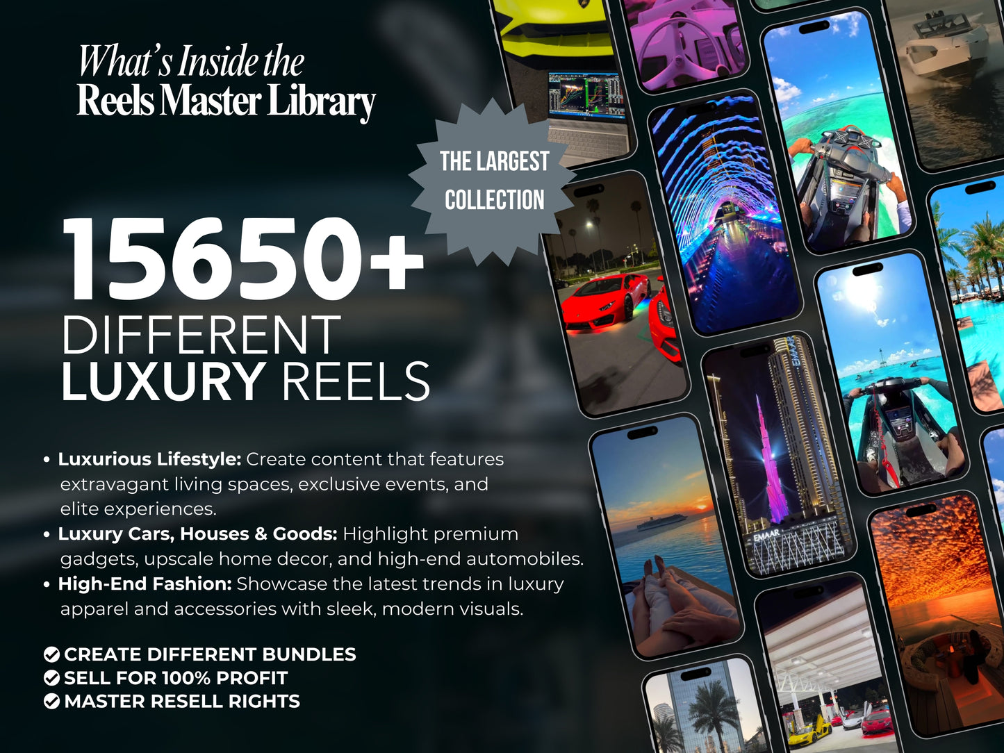 100,000+ Reel Master Library: Elevate Your Content Creation