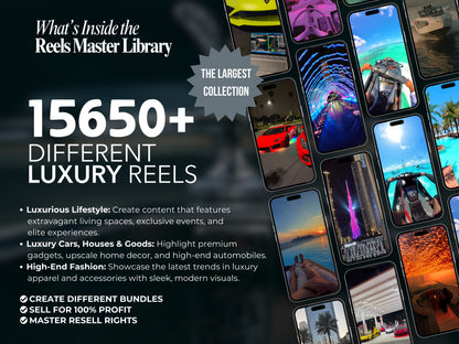 100,000+ Reel Master Library: Elevate Your Content Creation