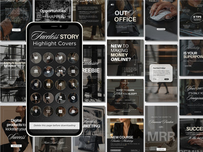 Faceless Social Media Templates Bundle