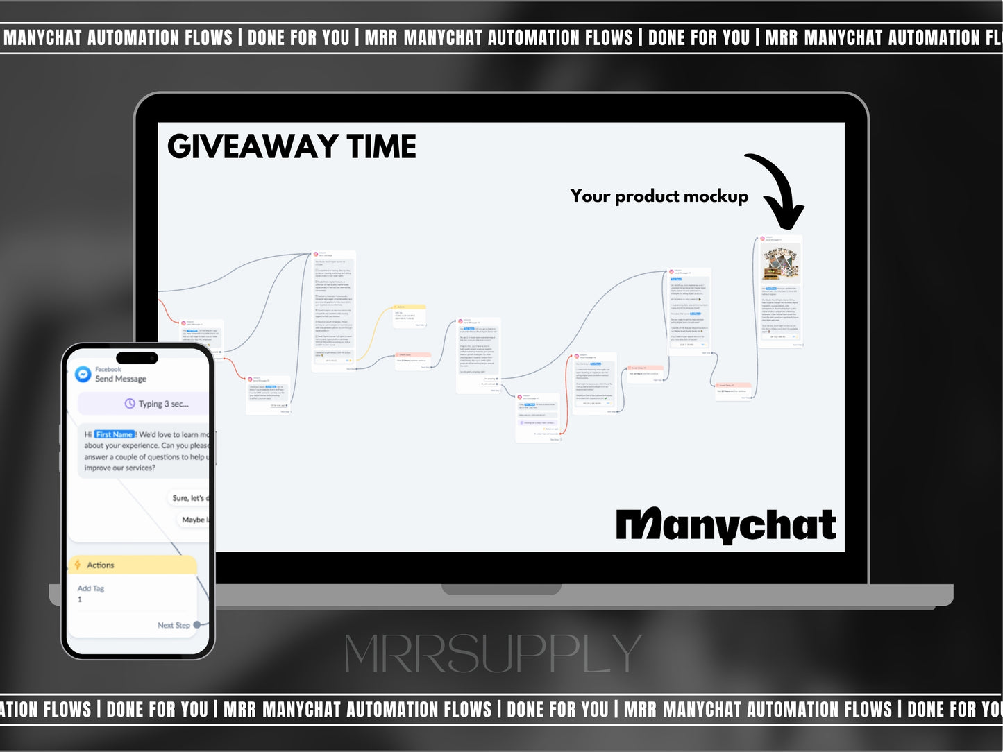 Manychat Automation Flows w/ PLR & MRR!