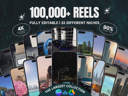 100,000+ Reel Master Library: Elevate Your Content Creation